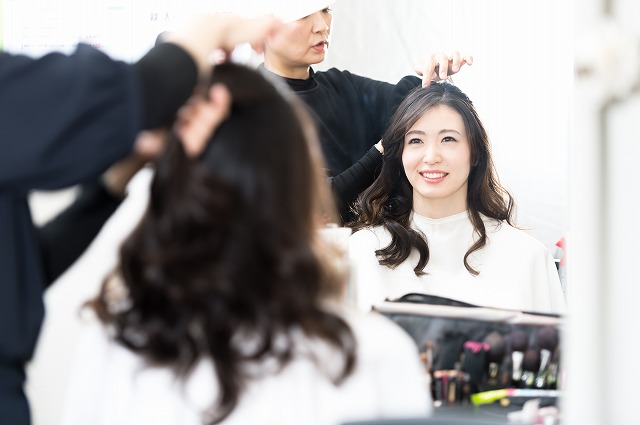 プロフィール写真 ヘアメイク