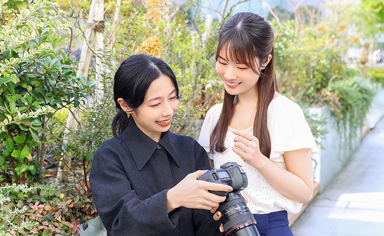 撮影後すぐに仕上がりを確認！