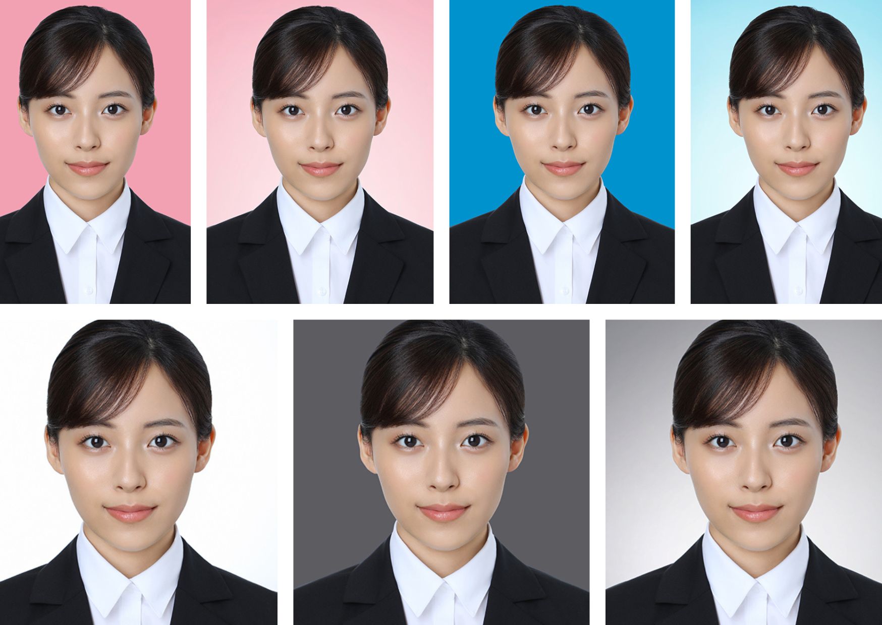 スタジオ728証明写真背景サンプル