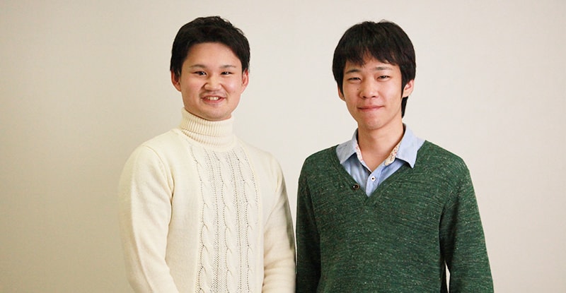 インタビューの最後に爽やかな笑顔を見せてくれたお二人