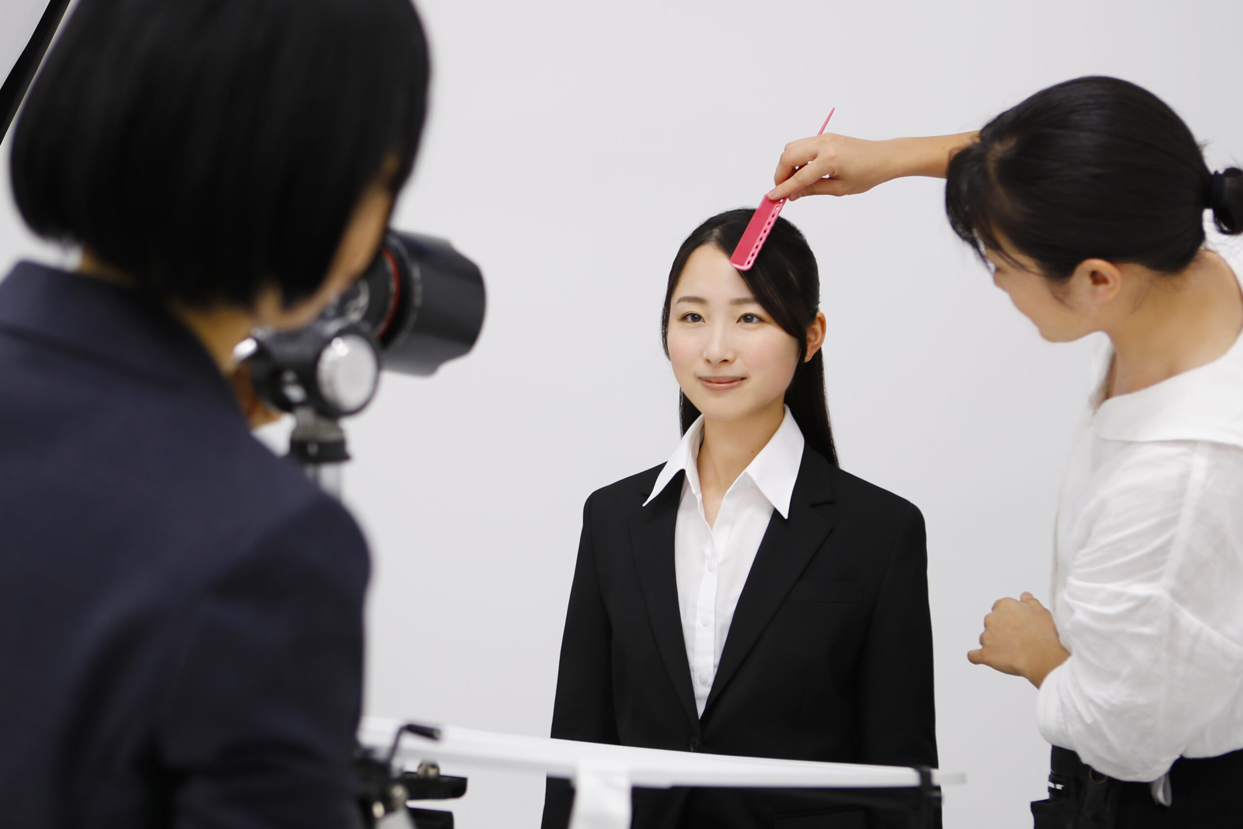 就活証明写真の撮影