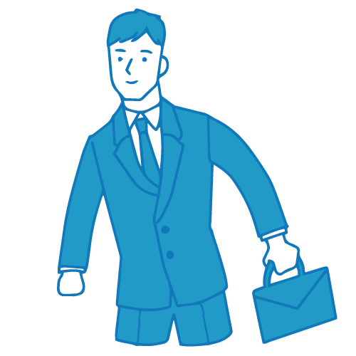 面接に向かう就活生