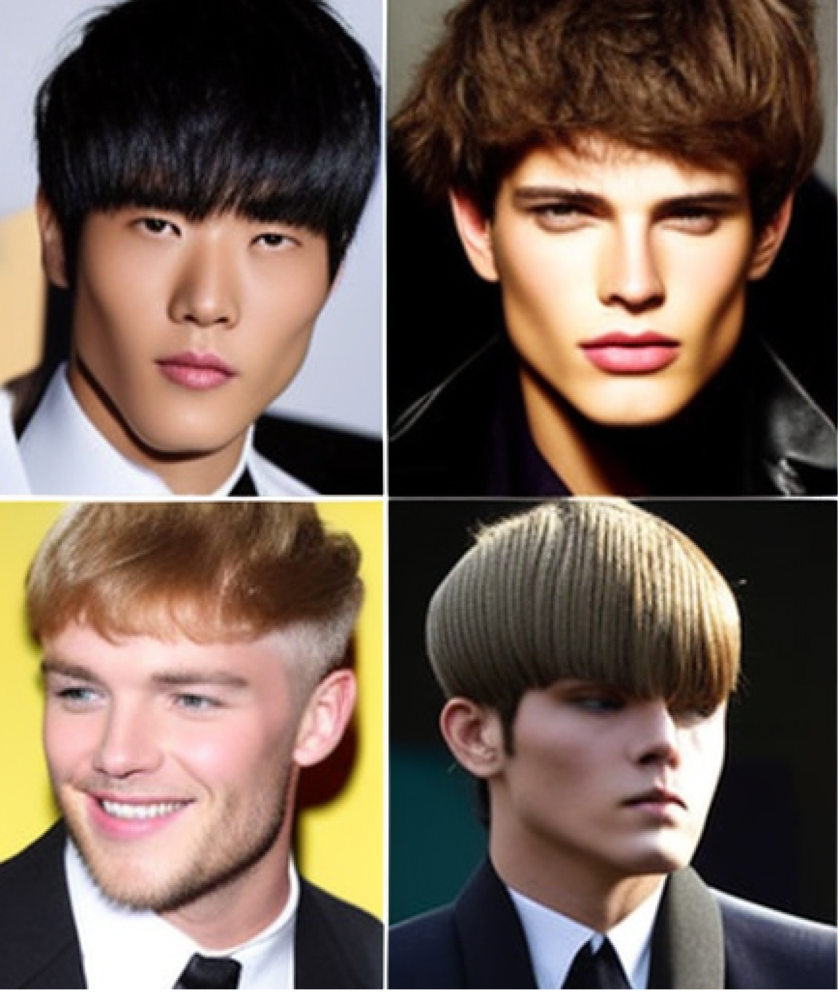 前髪が重めの男性