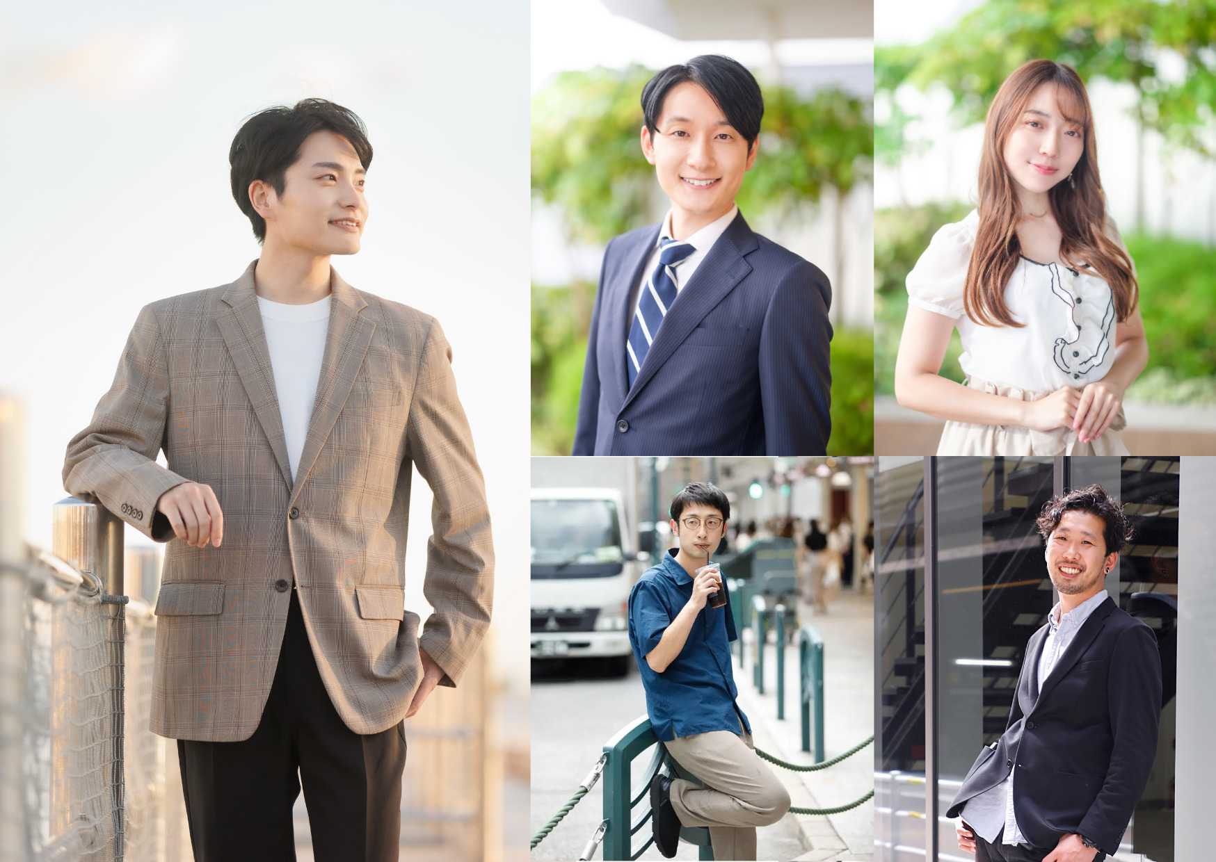 ロケ撮影のプロフィール写真