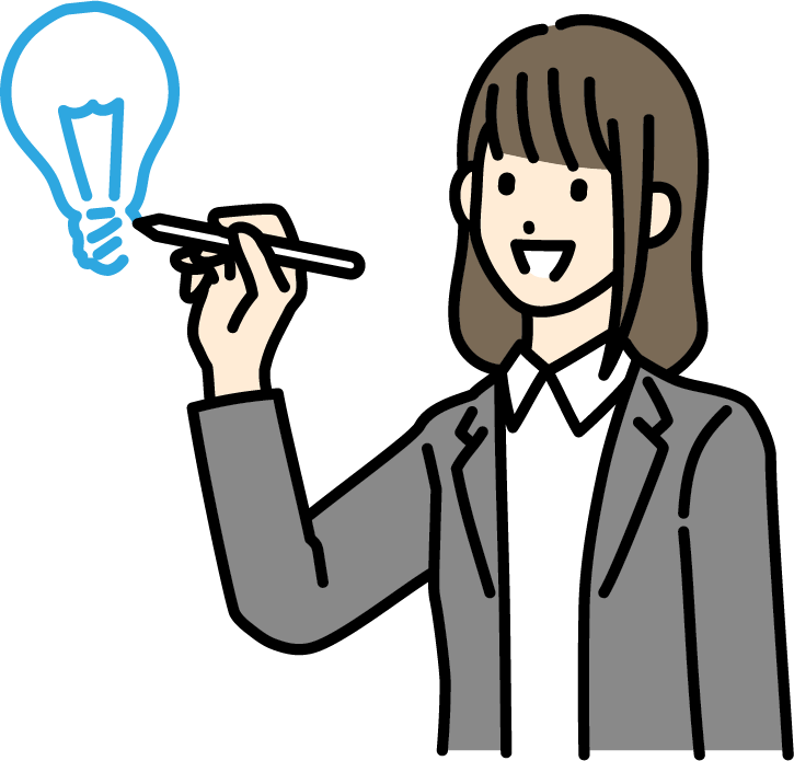 ポジティブな女性