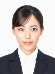 プリクラで撮影した証明写真