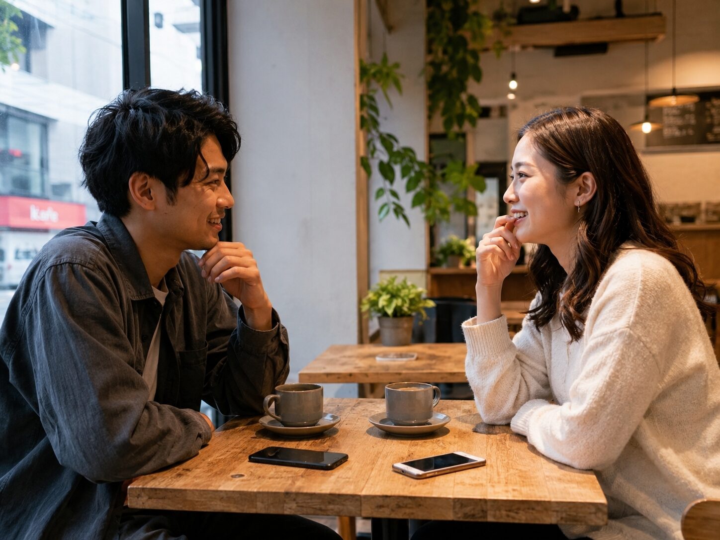 マッチングアプリを通して出会った男女