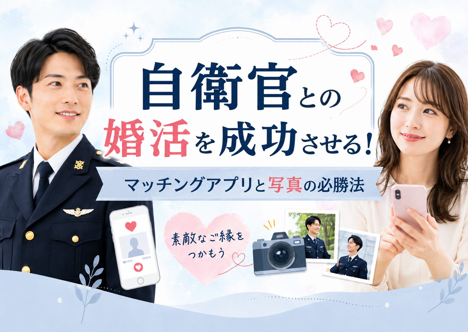 自衛官との婚活を成功させる！マッチングアプリと写真の必勝法
