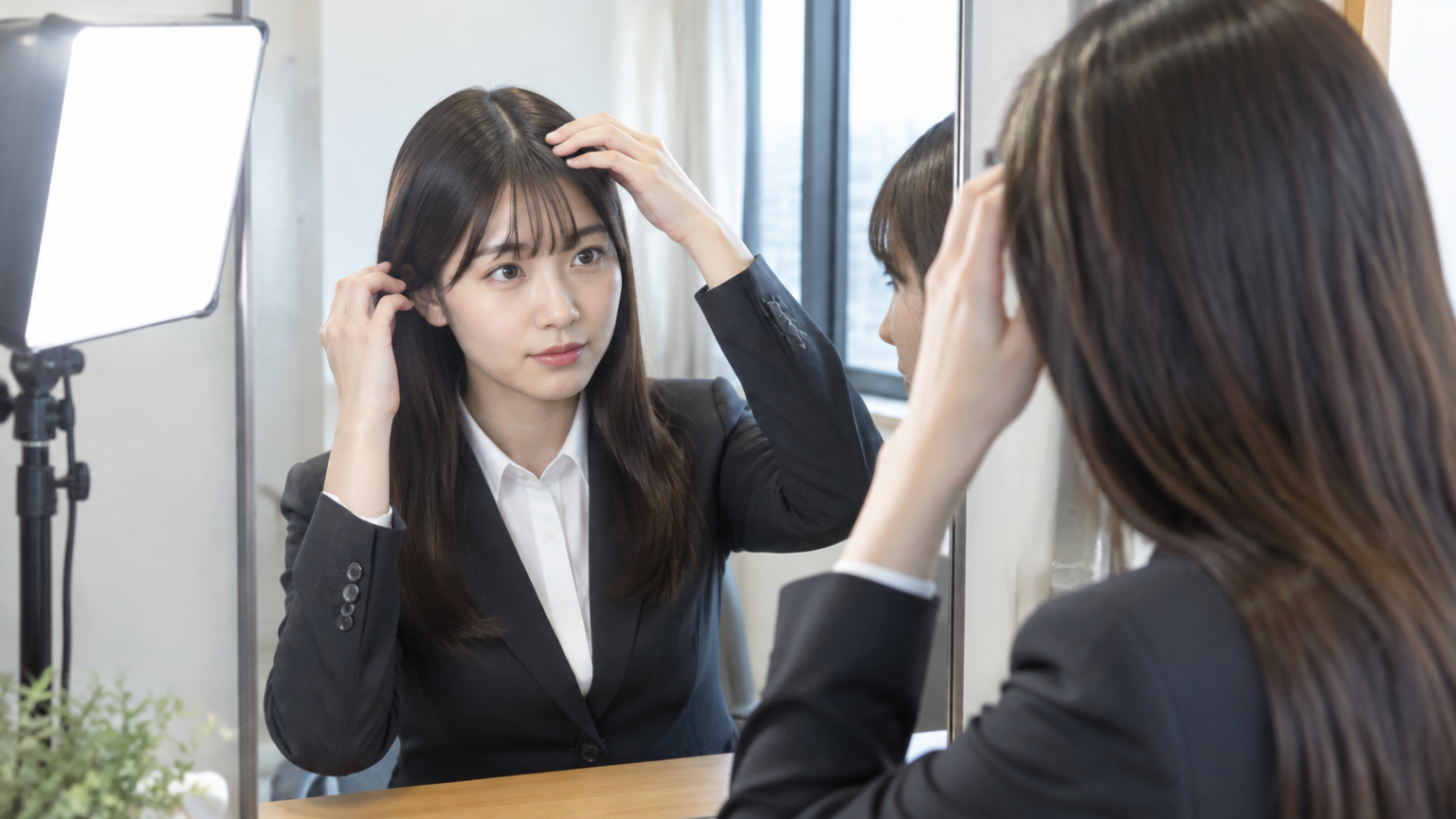 就活の証明写真で気をつけたい髪色と整え方